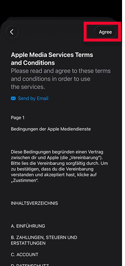 Apple terms and conditions на английском языке